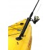 SeaLux 9-1/2" U.V. Stabilized Nylon 30 Degree Flush Mount BLACK Console Rod Holders  with CAP (2 pcs) for Kayak, Boat