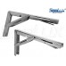 SeaLux Heavy Duty Wall Mount Folding Brackets 90 degree Shelf, Bench, Table Support Stainless Steel 12" Long Arm with easy reach long release Handle / Max. Bearing 550 lb (Sold as 2 pcs)