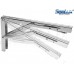 SeaLux Heavy Duty Wall Mount Folding Brackets 90 degree Shelf, Bench, Table Support Stainless Steel 12" Long Arm with easy reach long release Handle / Max. Bearing 550 lb (Sold as 2 pcs)