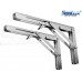 SeaLux Folding Brackets 12" Long Stainless Steel Shelf, Bench, Table Support 90 degree with Short release / Max. Bearing 330 lb (Sold as 2 pcs)