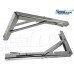 SeaLux Stainless Steel Folding Brackets 90 degree Shelf, Bench, Table Support 12" Long with easy reach Long release Handle / Max. Bearing 330 lb (Sold as 2 pcs)