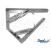 SeaLux Heavy Duty 12" Stainless Steel 90 degree Folding Brackets for Shelf, Bench, Table Support with Short release Handle / Max. Bearing 550 lb (Sold as 2 pcs)