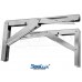 SeaLux New Style Wall Mount Folding Brackets 90 degree Shelf, Bench, Table Support Stainless Steel 12" Long Arm with easy reach long release Handle / Max. Bearing 330 lb (Sold as 2 pcs)