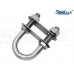 SeaLux Marine Boat Bow Eye Stern Eye U Bolt Tie Down 3/8 Stock, 3" Overall Length, 1-1/2 thread Length with Hex Nuts and washers-SL878805846