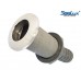 SeaLux Marine 15 degree 316 SS Trim Cover Grey Poly Thru-Hull/ STALON Scupper Drain with RUBBER FLAPPER for Hose dia. 1-1/2", Flange dia. 3-1/4" for Bayliner Boat (Southco, part number M7-10-9005261)