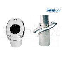 SeaLux Flush Mount Recessed 3/4 (dia.) Flag staff Pole Socket/Base Polished 316 Stainless Steel (Socket Only)