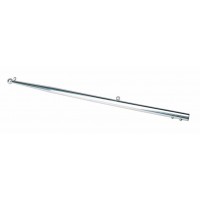 SeaLux Marine Heavy Duty 24 inch (3/4 dia. Stock) Flag staff Pole for 12 to 16" flag with Spring Release Lock Push Button