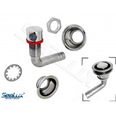 SeaLux Flush Mount 90 degree Round Air Fuel Vent Nipple For Fuel Tank 5/8 Tube