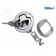 SeaLux Marine 2-3/8" Locking Slam Pull Latch Lift for Hatch and Drawer 316 Stainless Steel with 2 Keys