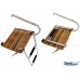 SeaLux Marine OUTBOARD TEAK Swim Platform with Over TOP Mount 2-Step Ladder