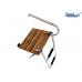 SeaLux Marine OUTBOARD TEAK Swim Platform with Over TOP Mount 2-Step Ladder