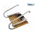 SeaLux Marine TEAK Swim Platform with Over TOP Mount 3-Step Ladder and 2 handrails for inboard motor