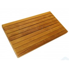 SeaLux Wall Mount Folding Shower Solid Teak Bench 24" x 13" in Teak Board Boat, Shower Room