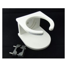 SeaLux Marine Clamp On Rail Mount UV Stabilized PE Drink Holder for 7/8"-1" Dia. Railing (Mounting Kit Included)