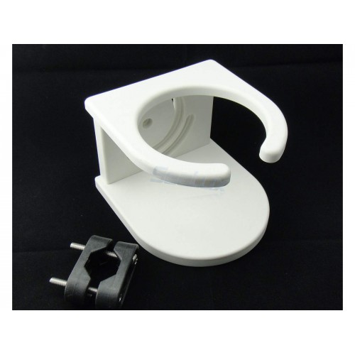 Plastic Marine Boat Cup Holder with Rail Mount Bracket Kit Dimensions:3.55" Tall 