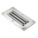 SeaLux Marine Horizontal 2-9/16" x 5" Stainless Steel Louvered Vent Grill for Engine and Cabin Ventilation