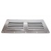 SeaLux Marine Horizontal 9-1/8" x 4-1/2" Stainless Steel Louvered Vent Grill for Engine and Cabin Ventilation