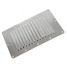 SeaLux Marine Vertical Vent 9" x 5" Stainless Steel Louvered Vent Grill for Engine and Cabin Ventilation