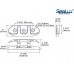 SeaLux Marine 316 Cast Stainless Steel Surface Mount Folding Cleat 6-1/8"