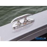 SeaLux Marine 316 Cast Stainless Steel Surface Mount Folding Cleat 4-1/2"