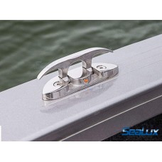 SeaLux Marine 316 Cast Stainless Steel Surface Mount Folding Cleat 4-1/2"