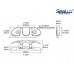 SeaLux Marine 316 Cast Stainless Steel Surface Mount Folding Cleat 4-1/2"