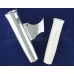 SeaLux Marine Aluminun Flared Weld On Rod Holder 10-1/4"L x 1-3/4"ID - wtih White Molded Taper Liner an Large Wing Blade