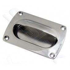 SeaLux Marine Heavy Duty Drawer and Hatch Pull Handle 316 Stainless Steel (Flange 3-11/16 x 2-3/8")