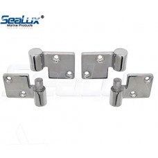 SeaLux Marine Cast 316 Stainless Steel Heavy Duty Take Apart Removable Hinges (LEFT + RIGHT) for Companionway Door and Panels for Boats, RV