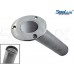 SeaLux Marine Cast 316 Stainless Steel 30 Degree Flush Mount Rod Holder with Open Drain and White Liner