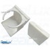 Plastic White Fold Down Adjustable Drink Holder