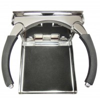 Stainless Steel Adjustable Fold Down cup, drink and Mug Holder 3-3/4" Opening (Large)