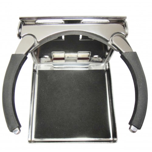 2x Stainless Steel Mug Holder Beverage Holder Folding Holder for Boat  Marine Car