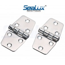 SeaLux Marine Grade Stainless Steel Mirror Polished Door Hinge 3" x 1.5" for Boat, RVs (Pair)