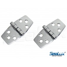 SeaLux Marine Grade Stainless Steel Mirror Polished Door Hinge 3" x 1.5" for Boat, RVs (Pair)