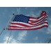 SeaLux Marine 13" x 21" Embroidered Stars, Sewn Stripes and Brass Grommets United States / American Flag for Boat and Outdoor use