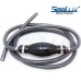 SeaLux Universal Outboard Fuel Line Assembly with Primer Bulb Fuel Line Hose kit 7 feet x 3/8" (dia.), EPA Compliant for boat, car