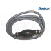 SeaLux Universal Outboard Fuel Line Assembly with Primer Bulb Fuel Line Hose kit 7 feet x 3/8" (dia.), EPA Compliant for boat, car