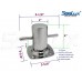 SeaLux Marine 316 SS 4" Samson Post Cross Bollard Cleat/ Mooring Bit with 3-5/8" Base Plate