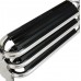SeaLux Marine 6 Steps Drop Down Boarding Ladder with Extra Wide Curve up Steps 400 lbs. Capacity, Round Tubing Over Mount