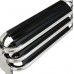 SeaLux Marine 5 Steps Drop Down Boarding Ladder with Extra Wide Curve up Steps 400 lbs. Capacity, Round Tubing Over Mount