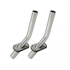 NovelBee 2pcs Stainless Steel Outrigger Fishing Rod Holder with Tube's  Angle 60°