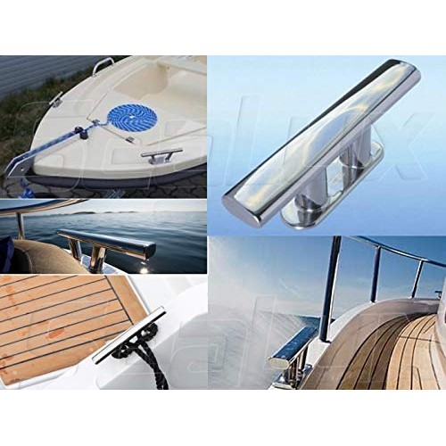 Marine City 316 Stainless Steel Heavy Duty 12 Inches Stylish Mooring Bollard Cleat For Marine Boat Caravan Car Trailer Sailing - View #4