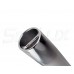 SeaLux Marine Aluminun Flared Weld On Rod Holder 10-1/4"L x 1-3/4"ID - wtih White Molded Taper Liner an Large Wing Blade