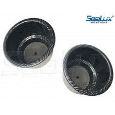 Stainless Steel Drink Cup Holder with Carbon Fiber Print (2 pcs)