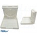 Plastic White Fold Down Adjustable Drink Holder