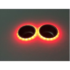Stainless steel Drink Holder with illuminated RED LED Ring Belt (Sold as Each)